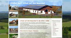 Desktop Screenshot of eifelhof-bock.de