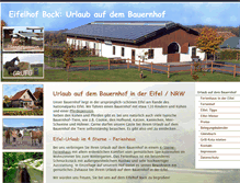Tablet Screenshot of eifelhof-bock.de